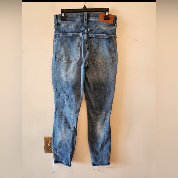 Lucky Brand Bridgette High Rise Skinny Button Fly raw hem Jeans Womens 2/26 - Picture 2 of 4